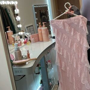 Wild Fable Light Pink Lace strapless Dress